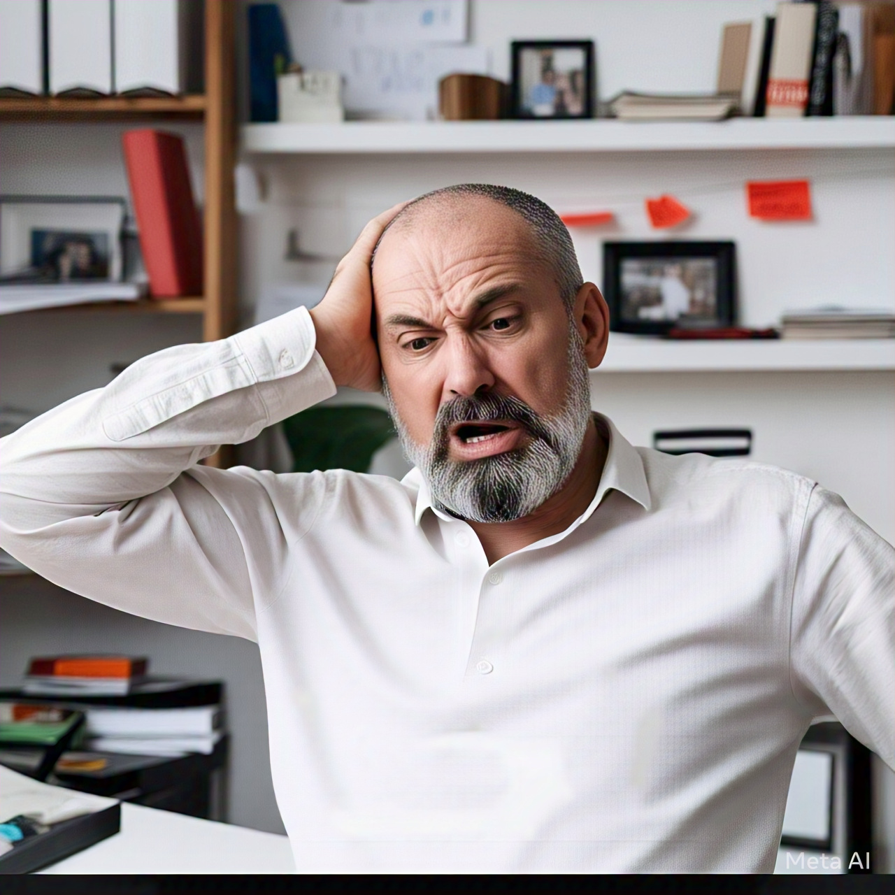 Male in frustration while struggling with tricky online cancellation.